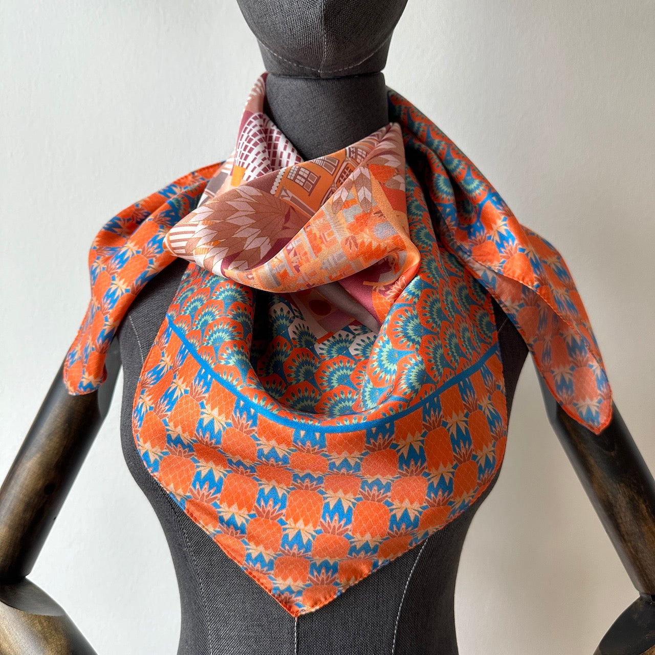 Luxury Silk Scarf for Women - Keong Saik Road Inspired Fashion Accessory - Perfect for Travel, Office & Special Occasions