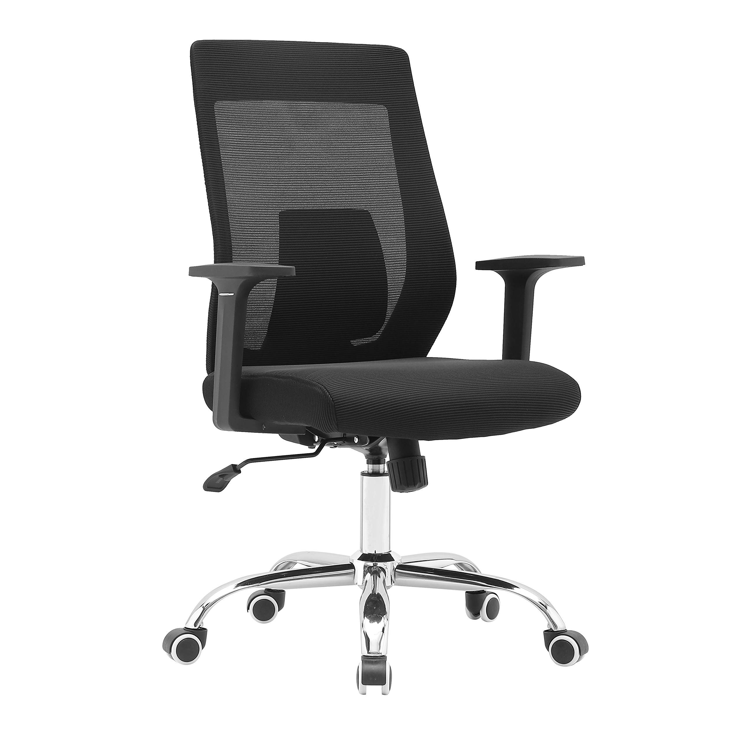 Ergonomic Office Chair with Tall Breathable Mesh Back - Adjustable Height, 360° Swivel & Durable Metal Base - Perfect for Home Office, Gaming & Workspaces