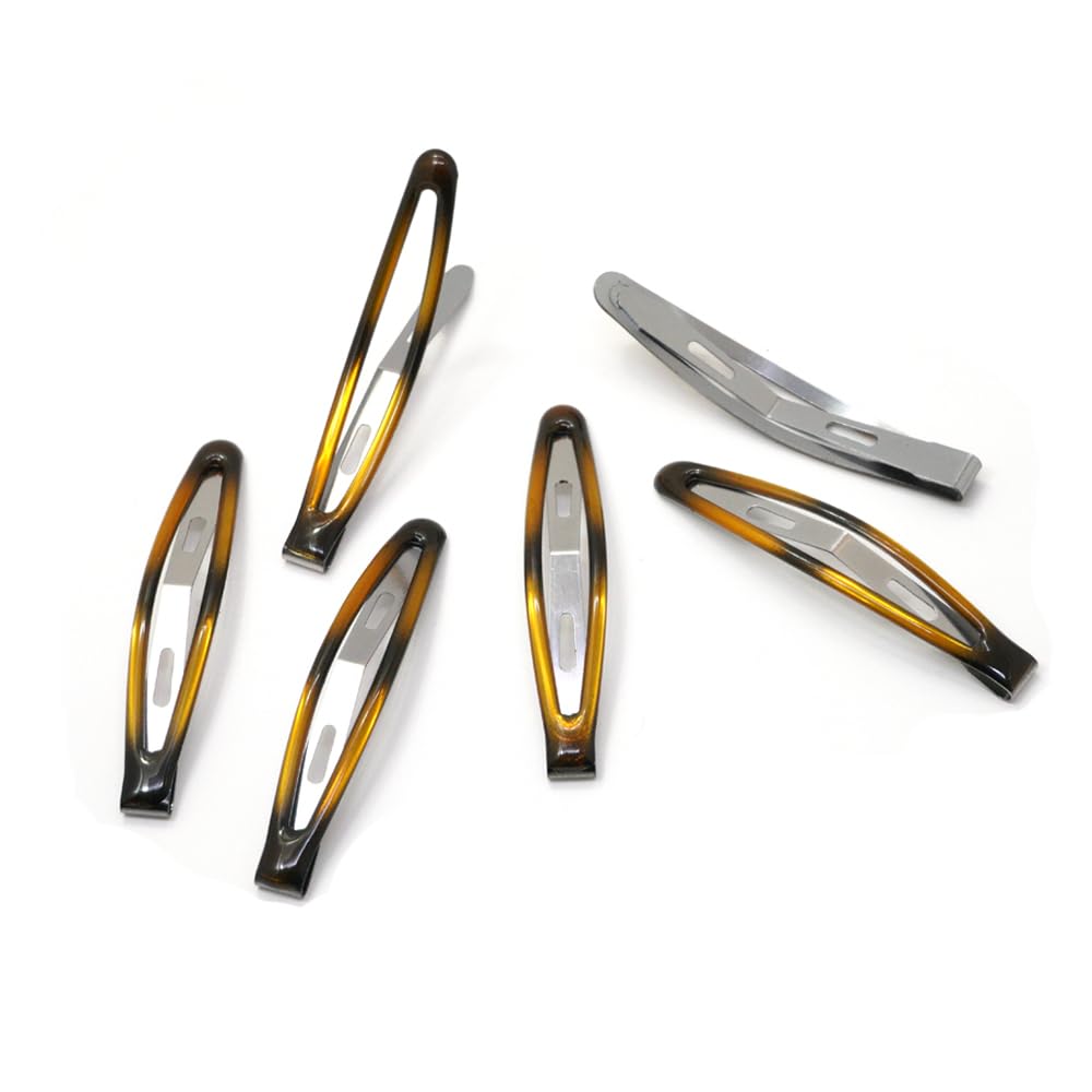 Dofash 12Pcs Snap Hair Clips for Women - Metal Hair Grips & Barrettes (6cm/2.36