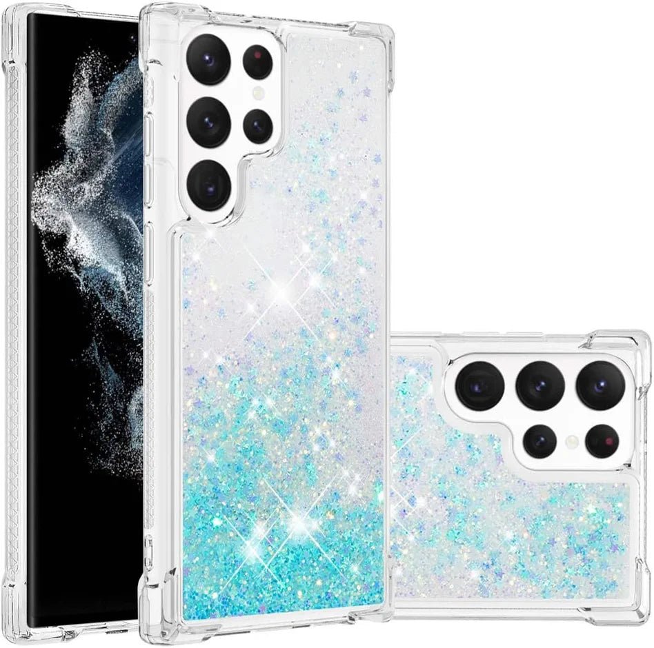 Luxury Sparkle Bling Shockproof Case for Samsung Galaxy S23 Ultra - Glitter Protective Cover with Slim Fit Design, Soft TPU Back & Reinforced Bumper | Perfect for Women, Girls & Fashion Lovers | Ideal for Daily Use, Parties & Special Occasions