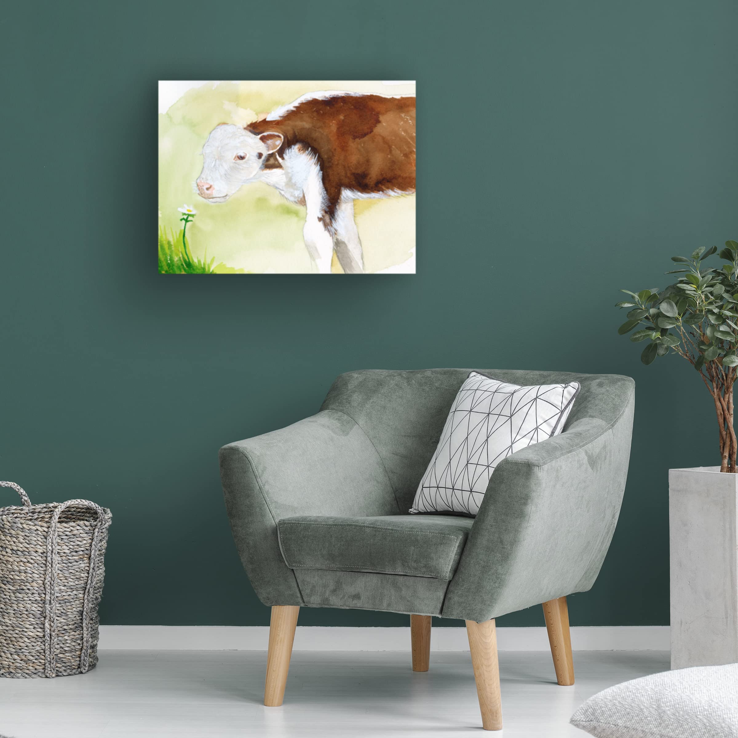 Trademark Fine Art 'Baby Spring Animals VII' Canvas Wall Art by Alicia Ludwig - Perfect for Nursery, Kids Room & Spring Home Decor