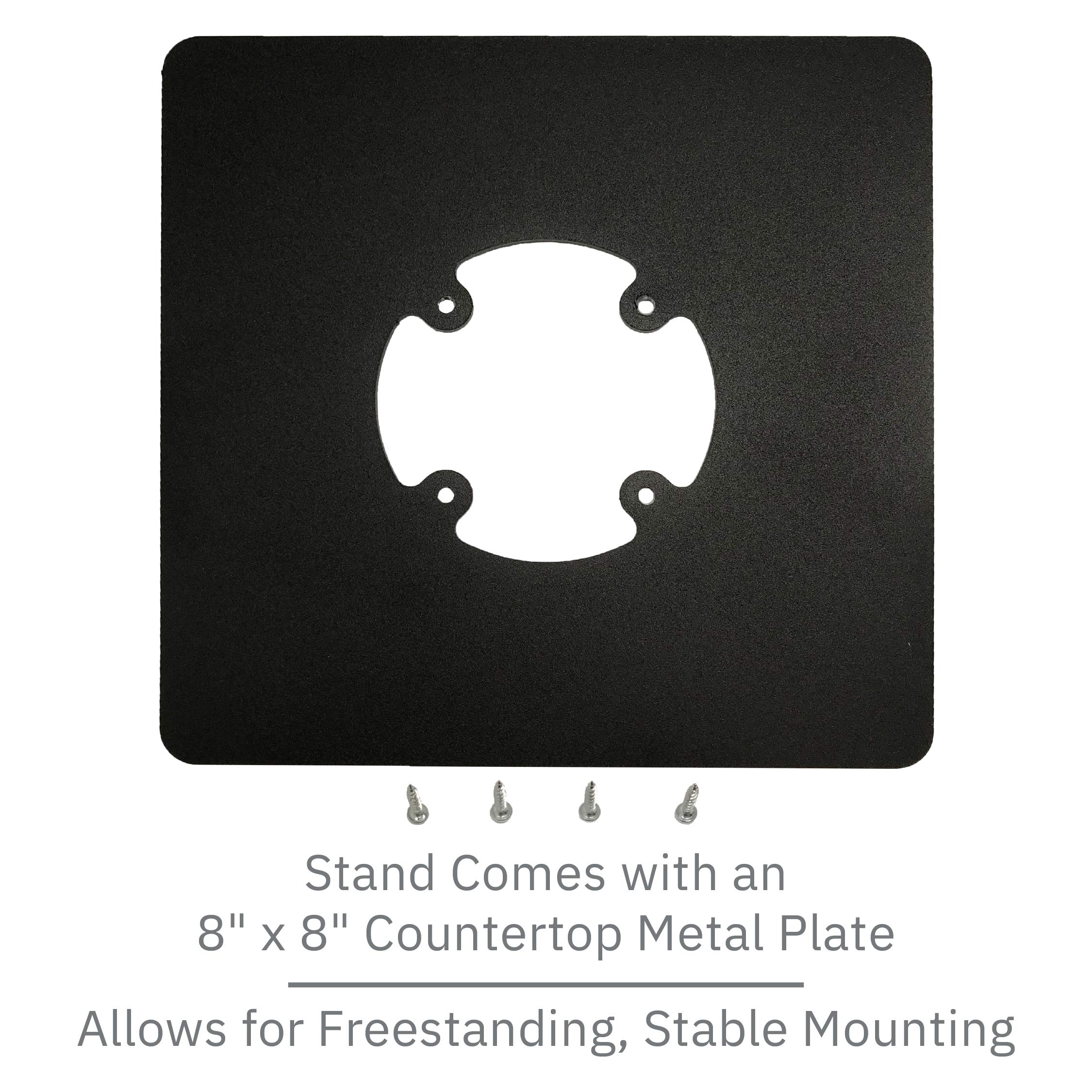 DCCStands Freestanding Swivel & Tilt Pax PX5 Terminal Stand - Adjustable Monitor Mount for Office, Home, and Retail POS Systems