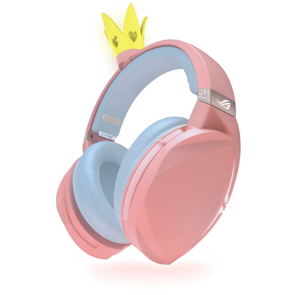 ASUS ROG Strix Fusion 300 Pink Gaming Headset with Crown Design - 7.1 Surround Sound, 50mm Drivers, RGB Lighting for PC/PS4/Xbox - Perfect for Competitive Gaming & Streaming (2-Year Warranty)