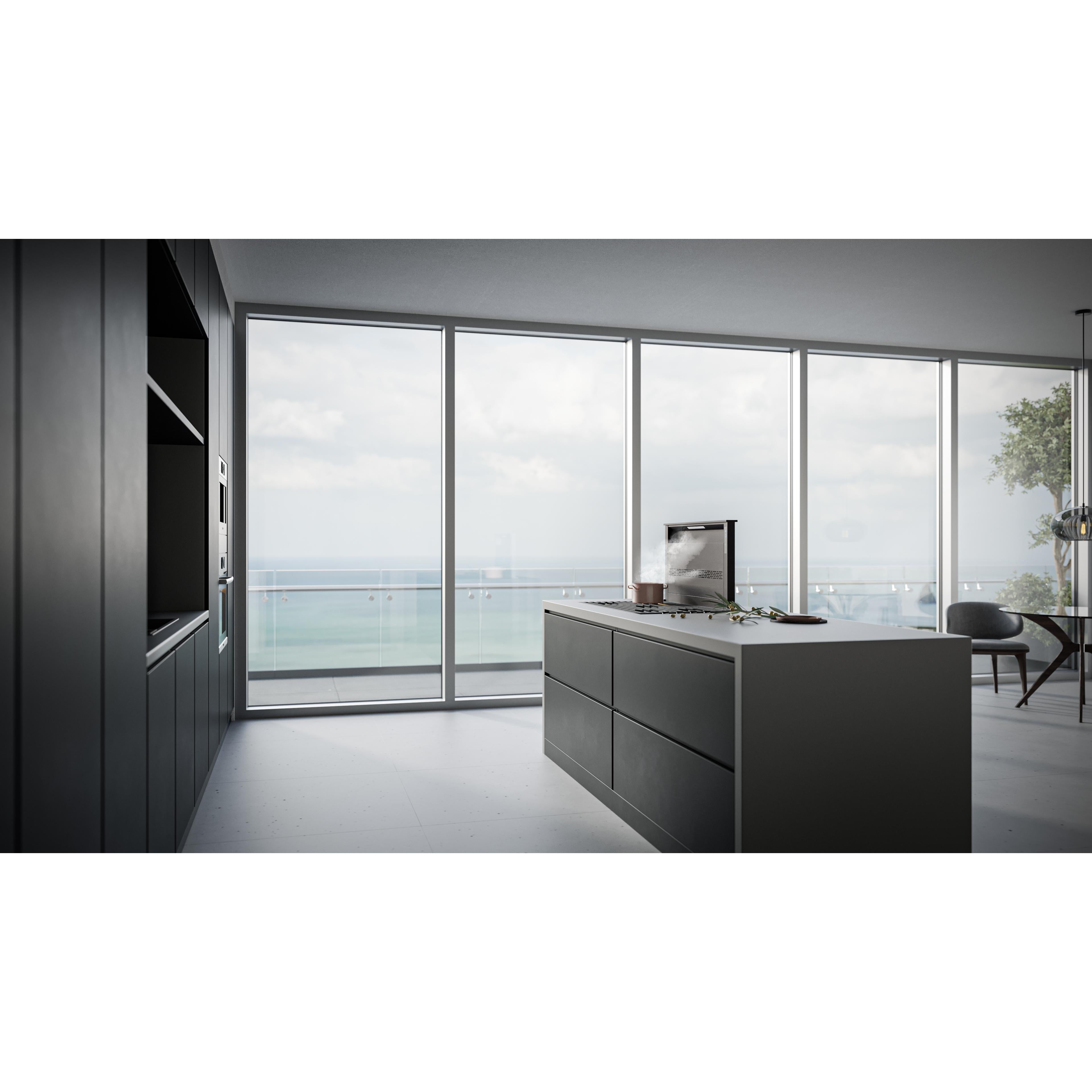 36 Inch Cattura Built-In Downdraft D49M36BLS - Best Stainless Steel Kitchen Ventilation System for Gas Cooktops & Islands | Perfect for Modern Homes & Professional Kitchens