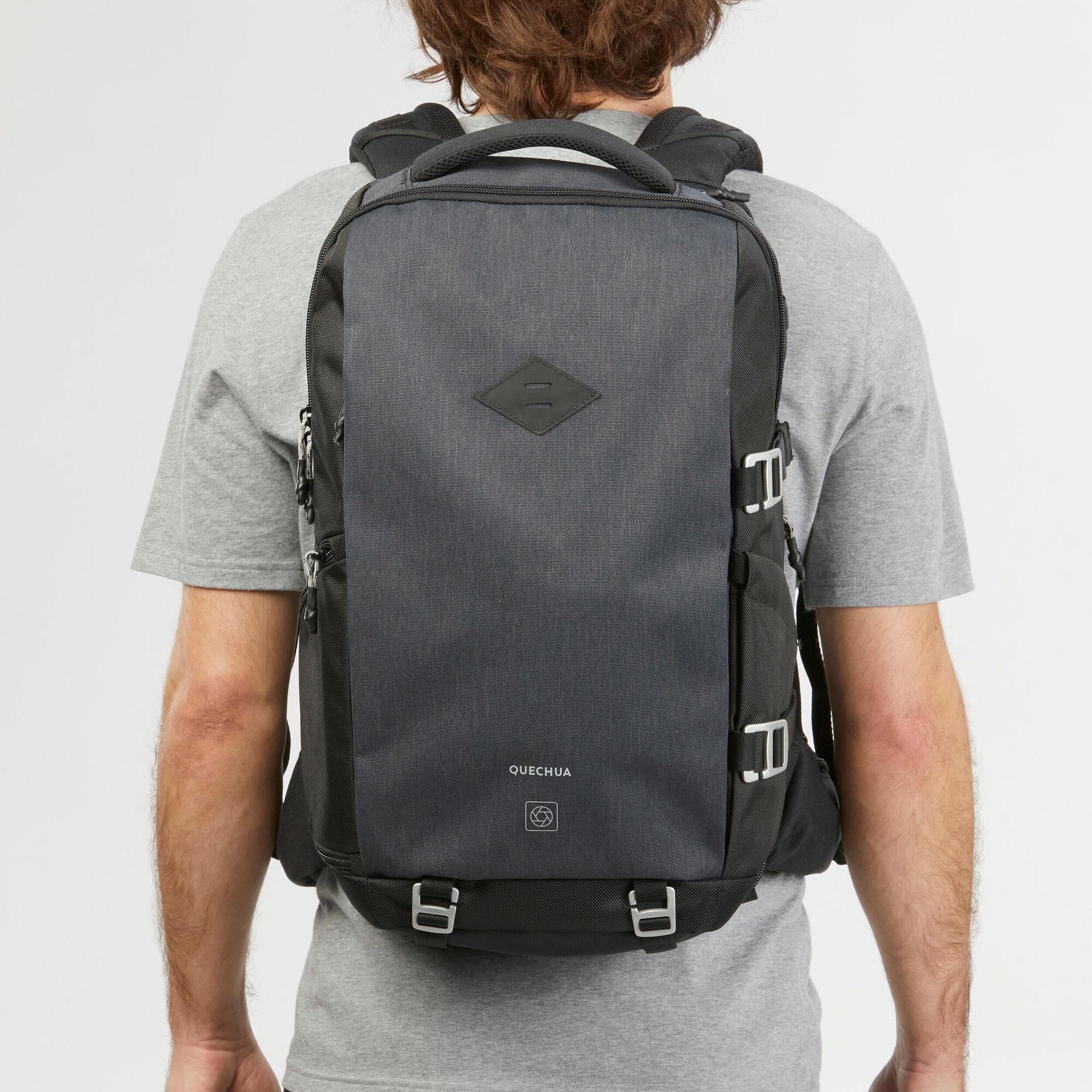 Quechua NH Explorer 900 Focus Camera Backpack - Waterproof DSLR Camera Bag for Travel & Hiking - Perfect for Photographers & Outdoor Adventures