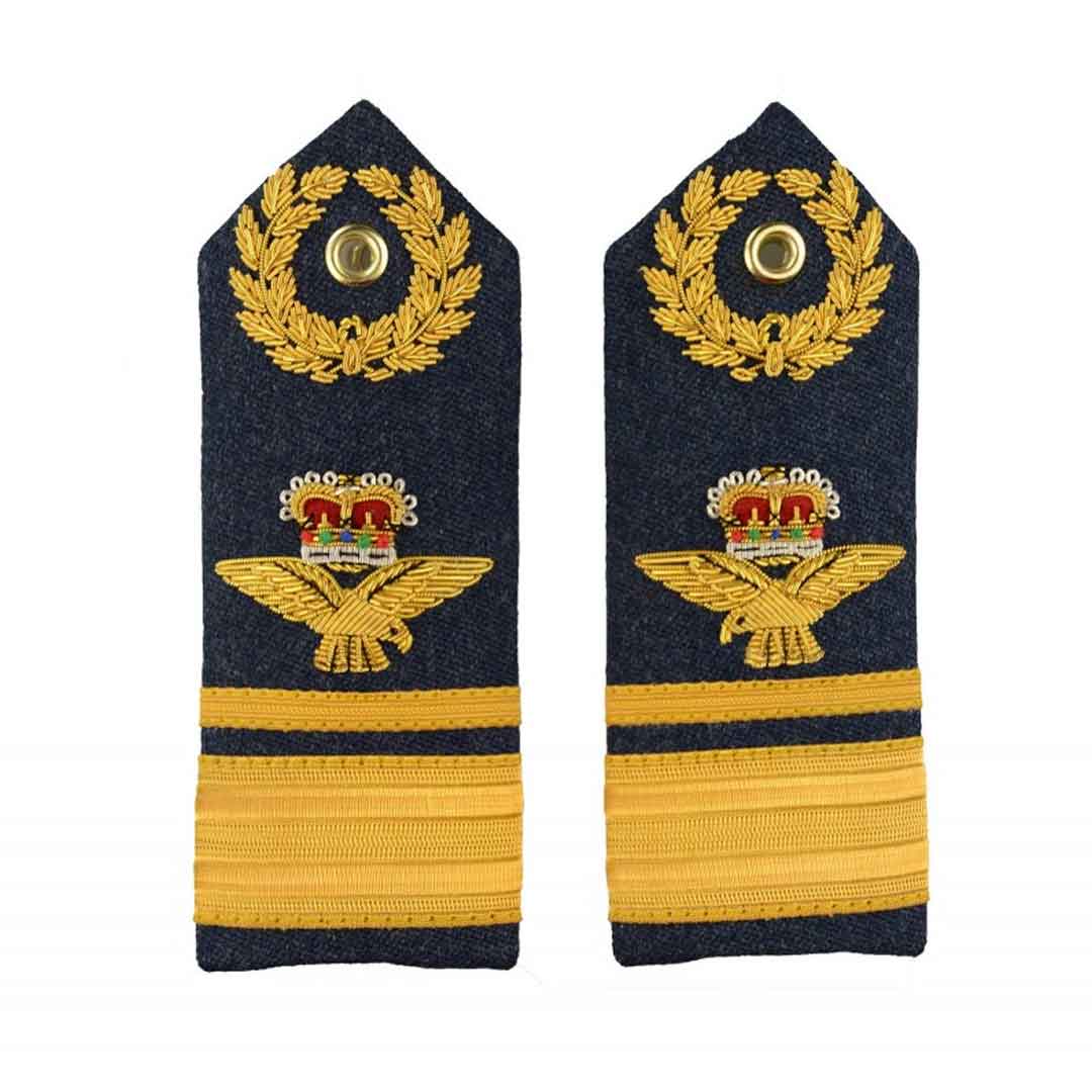 Royal Air Force Regiment Epaulette Shoulder Board with RAF Badge - Air Vice Marshal Rank Insignia - Perfect for Military Uniforms, Cosplay & Collectors