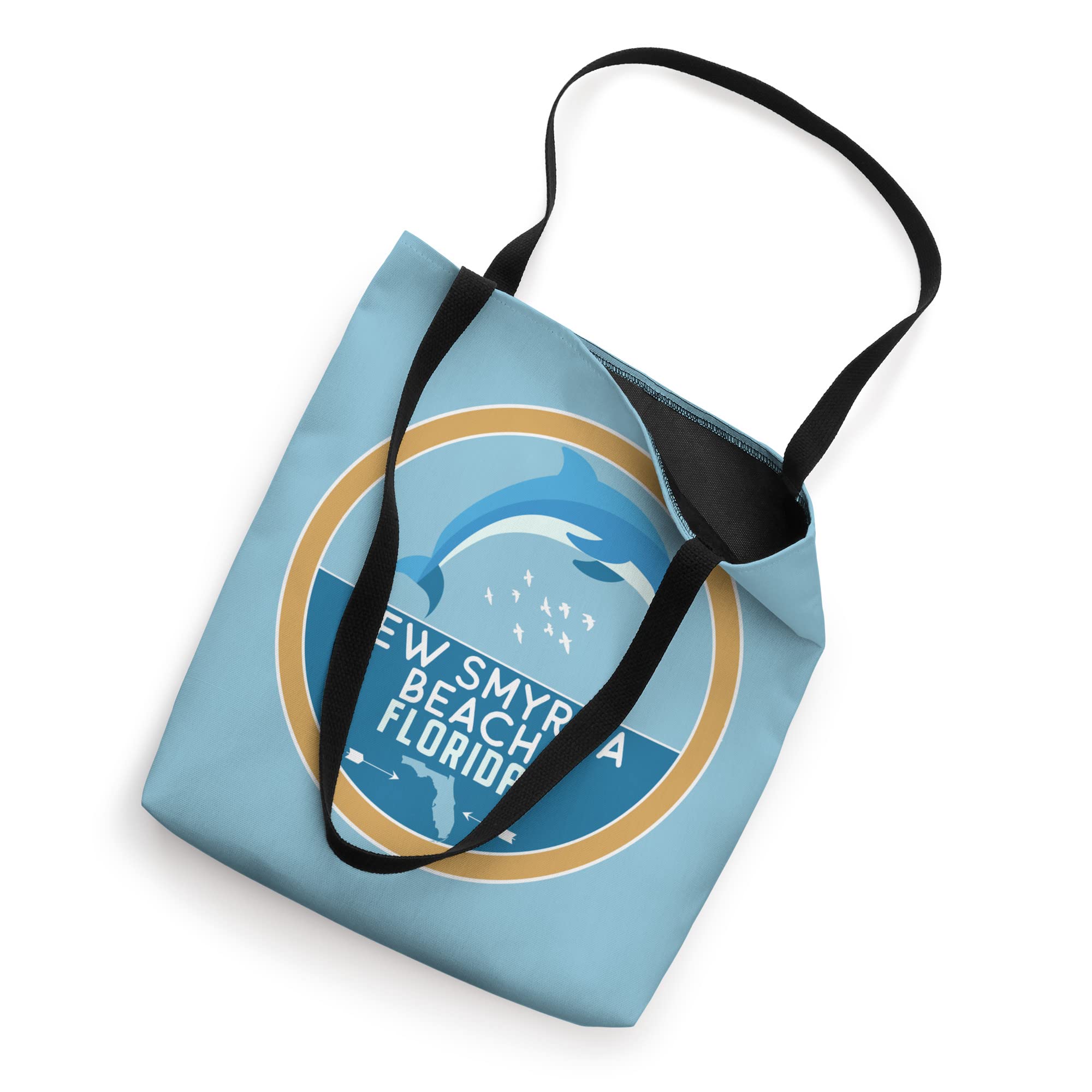 Florida Dolphin Souvenir Tote Bag - New Smyrna Beach Vacation Gift | Perfect for Beach Trips, Shopping & Daily Use
