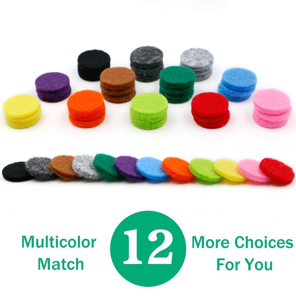 2PCS Aromatherapy Essential Oil Diffuser Necklaces Set (Tree of Life & Cloud Pendant) with 48PCS 17mm Replacement Felt Pads - Perfect for Stress Relief, Yoga, Meditation & Daily Wear