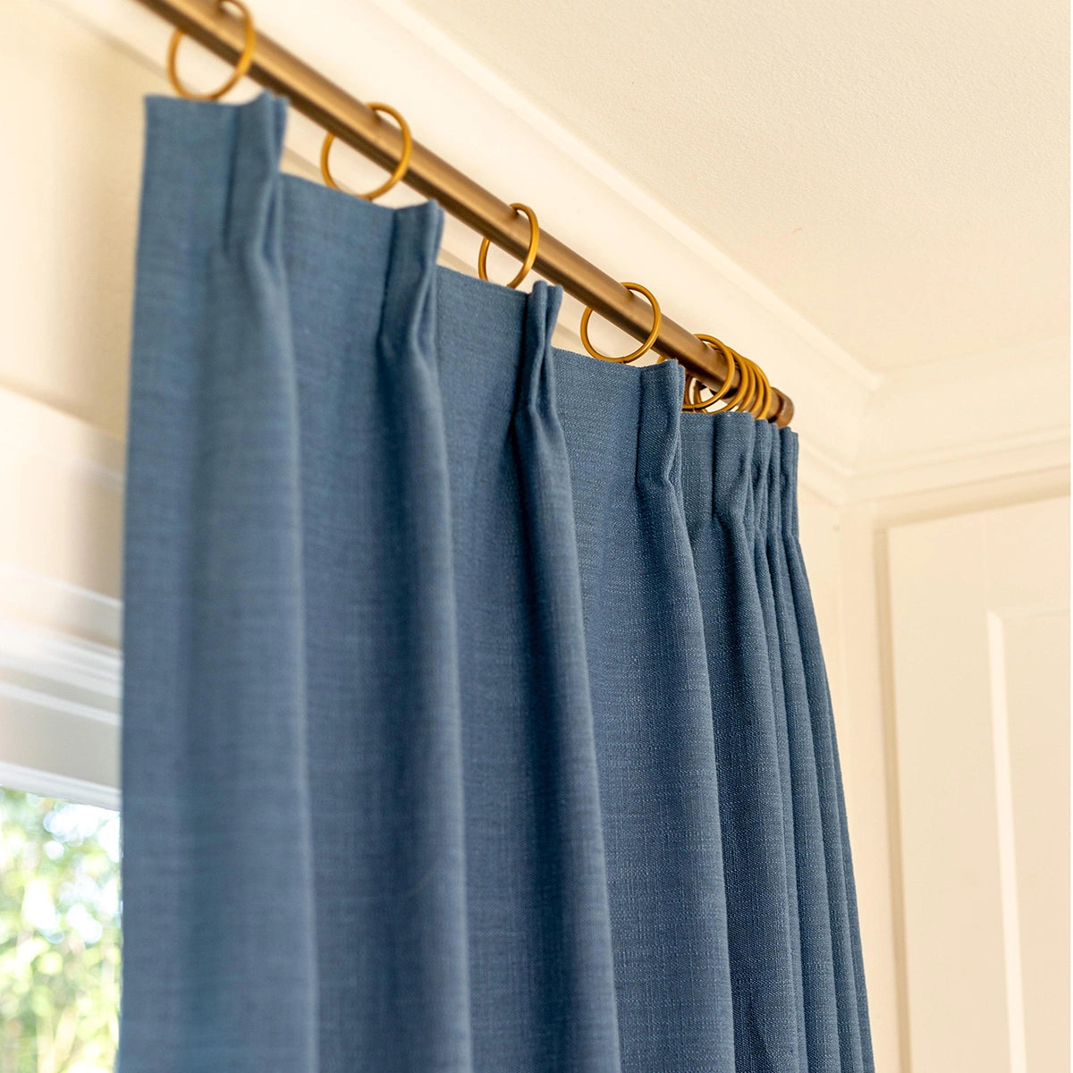 Pinch Pleated Blackout Curtains - 100% Linen Fabric for Modern Home Decor | Noise Reducing & Thermal Insulated Window Drapes for Bedroom & Living Room