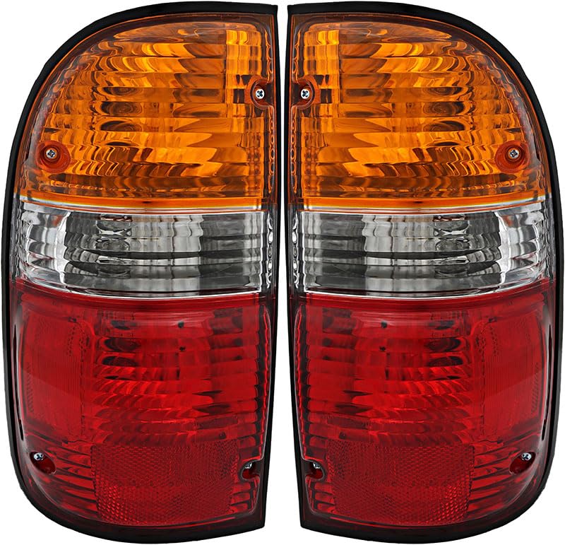 Toyota Tacoma Tail Lights Lamps Set (2001-2004) - Driver & Passenger Side Replacement - Upgrade for Off-Roading, Night Driving & Enhanced Visibility