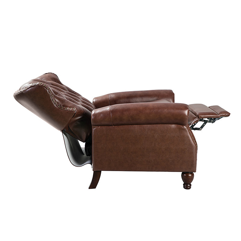 Premium Genuine Leather Oversized Recliner Chair for Living Room - Comfortable Lounge Chair for Home Theater, Reading Nook & Relaxation