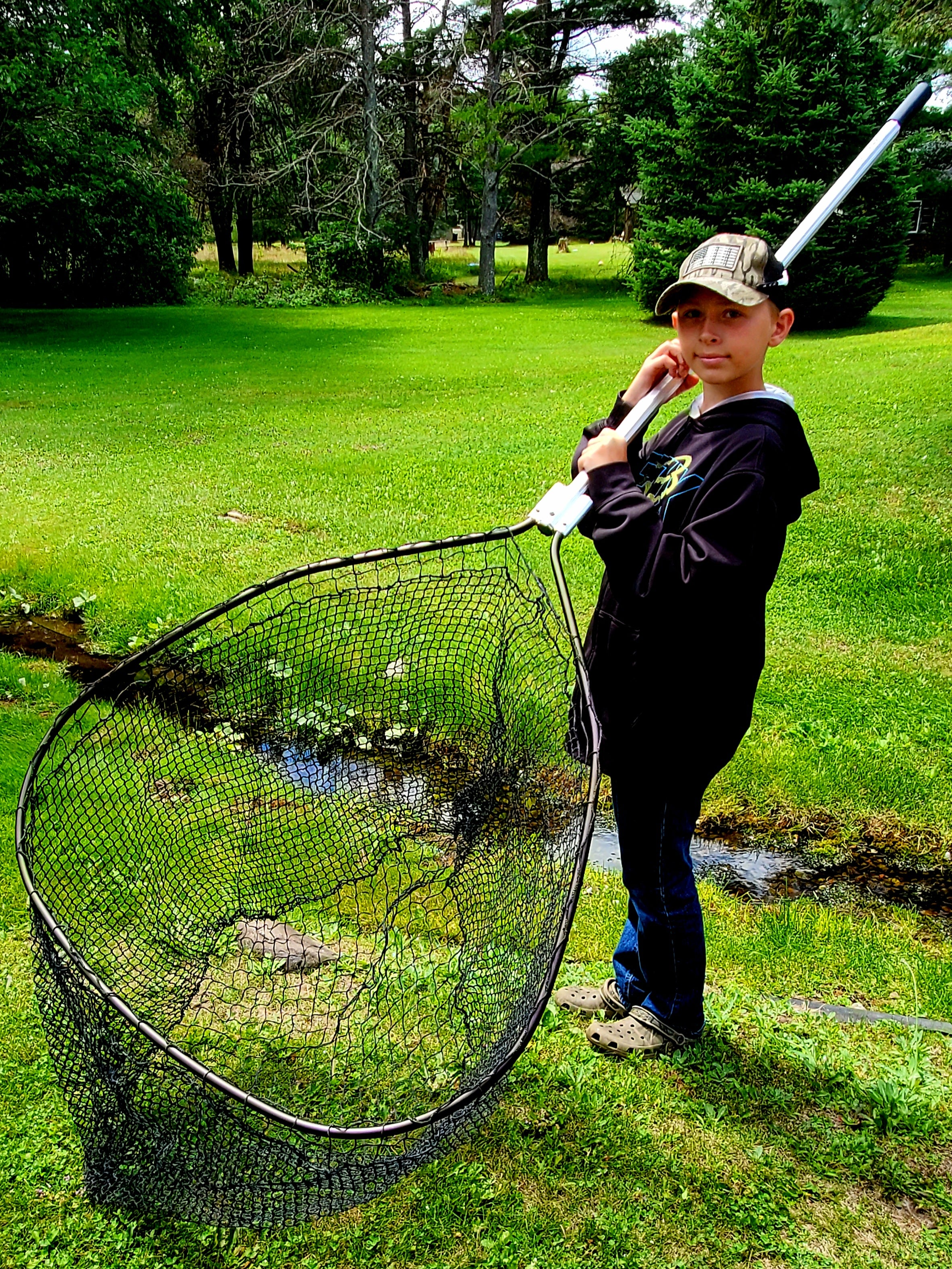 Drifter Lightweight Predator Series Musky Net - Premium Fishing Landing Net for Musky, Pike & Bass - Perfect for Kayak, Boat & Shore Fishing Adventures