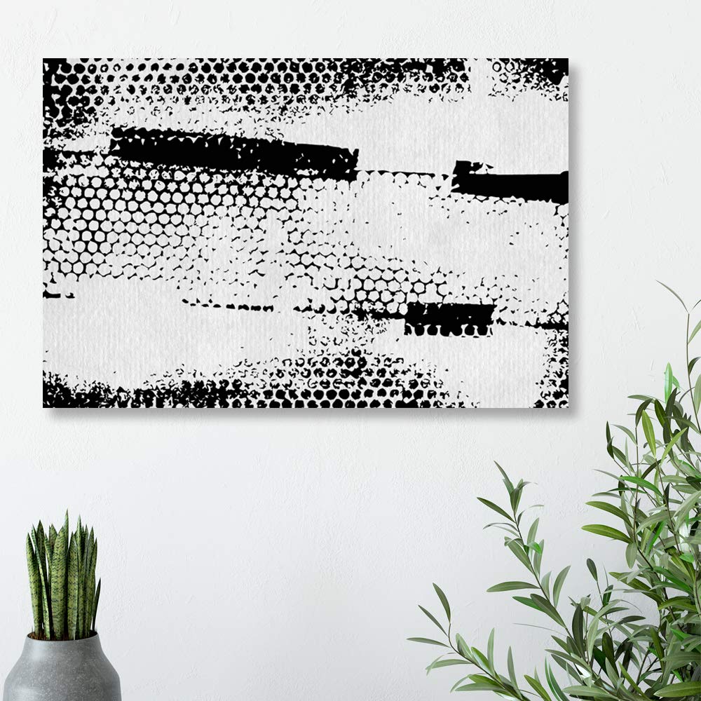 Wall26 Rustic Ink Canvas Wall Art - 32x48 Inches Framed Paintings, Perfect for Bedroom, Living Room, and Home Decor