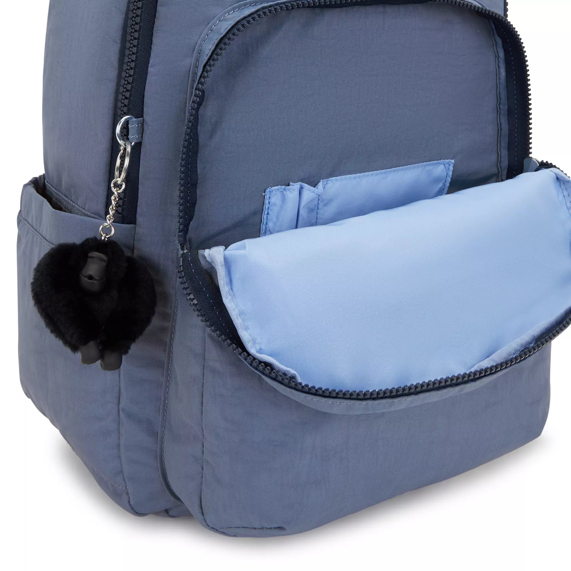 Kipling Seoul Large 15 Inch Laptop Backpack - Lightweight Water-Resistant Travel Backpack for Work & School (Blue Lover) | Perfect for Commuting, Business Trips & College Students