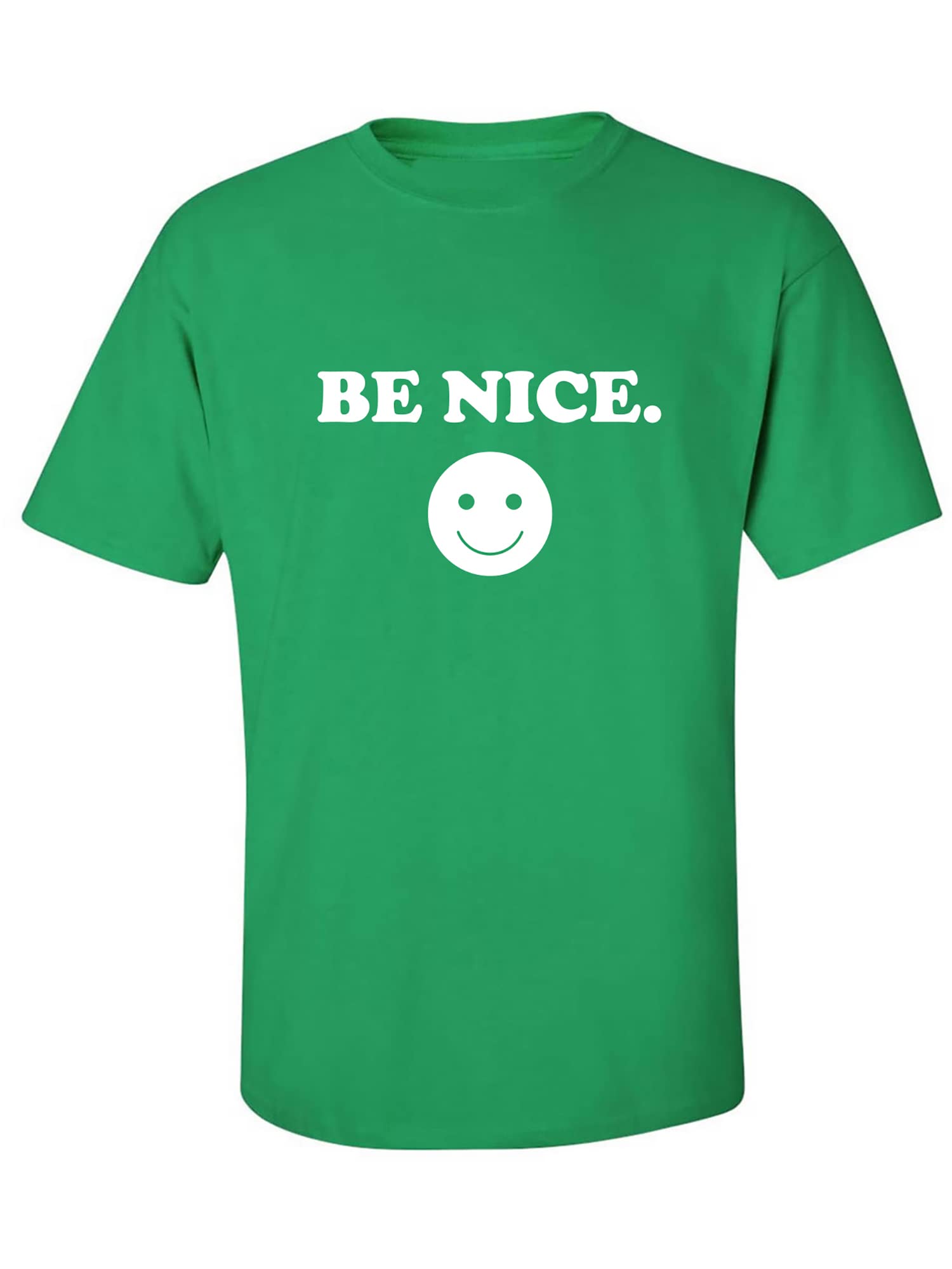 Zerogravitee Be Nice Adult Short Sleeve T-Shirt - Comfortable Casual Tee for Everyday Wear, Gifts & Positive Vibes