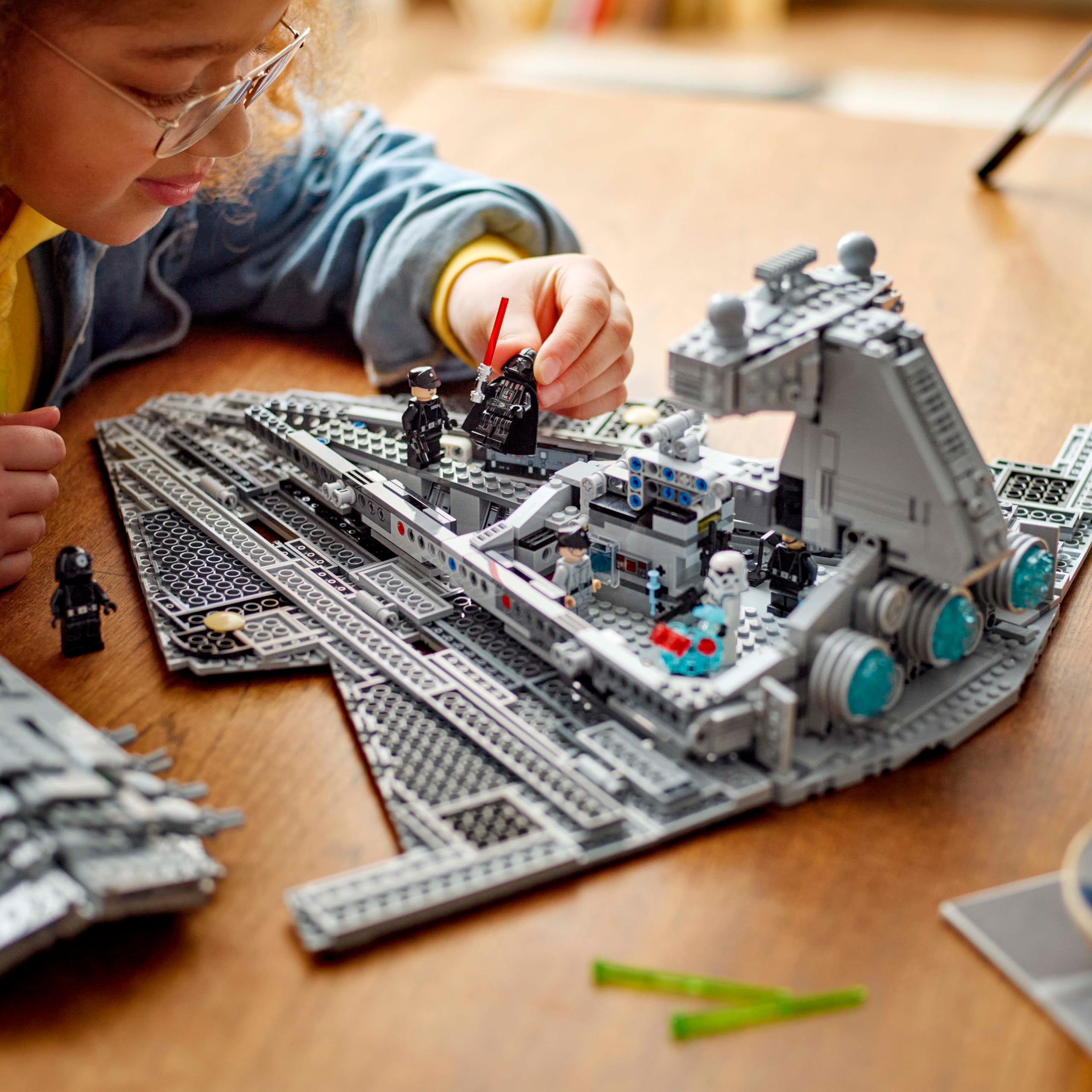 LEGO Star Wars Imperial Star Destroyer Building Kit (75394) - 4,784 Pieces with Darth Vader & 6 Minifigures - Ultimate Collector Series Model for Adults & Kids Ages 10+ - Perfect Birthday Gift for Star Wars Fans - Display & Play Set for Home Decor & Collection