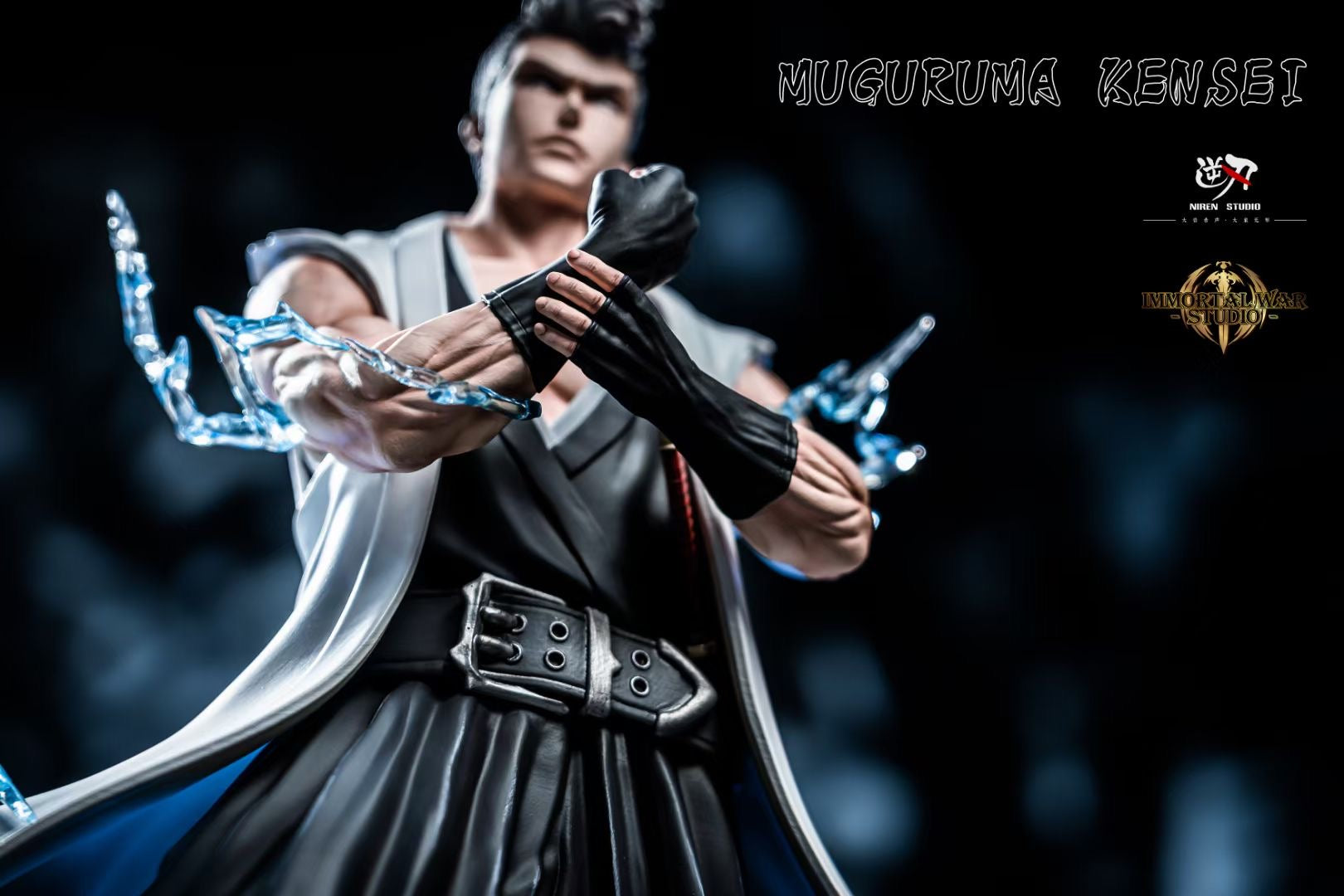 Niren x IW Studio Kensei Muguruma Anime Figure - Bleach Six Chariots Fist West Collectible for Fans | Perfect for Display, Anime Collections, and Gift Giving