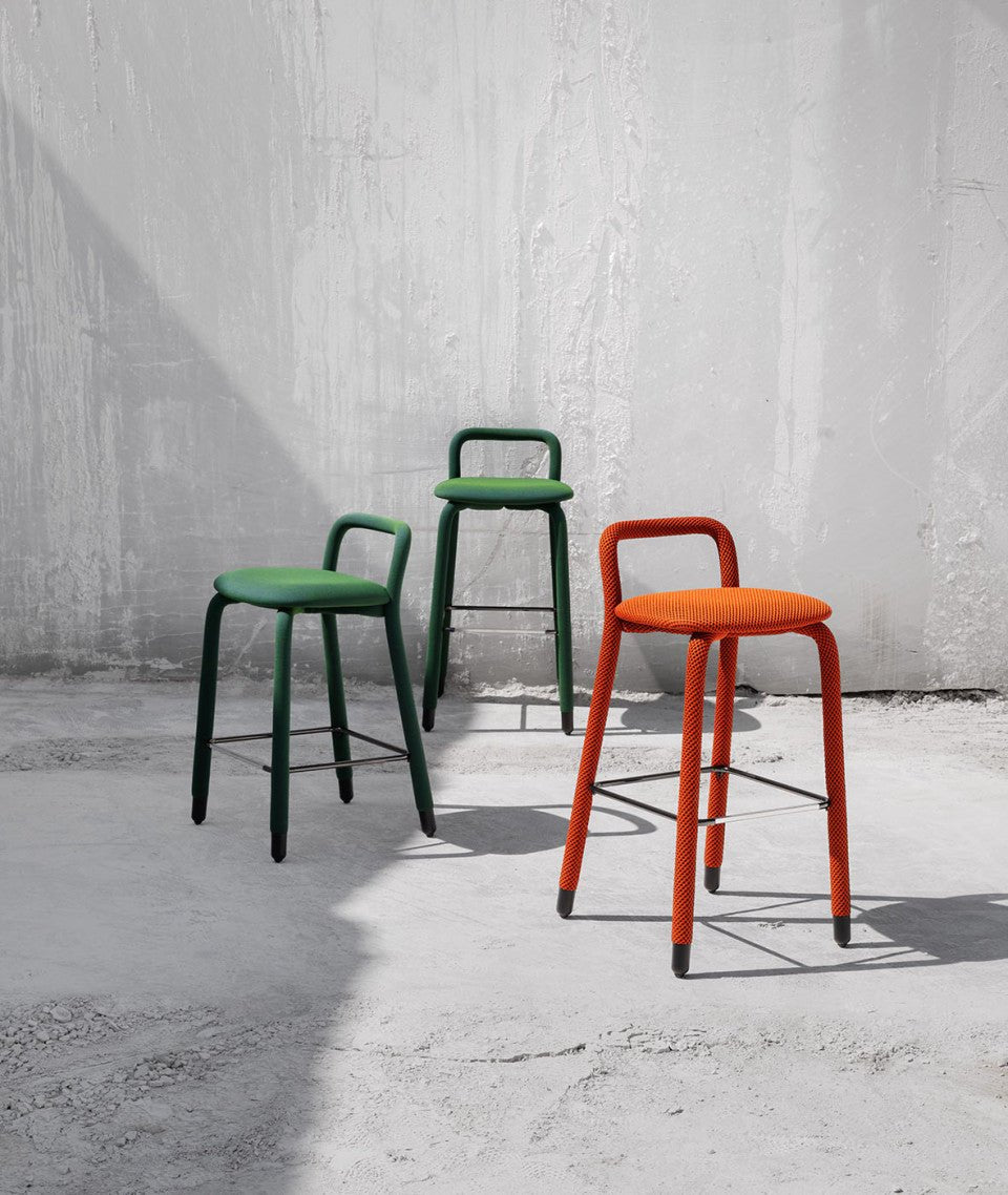 Midj Pippi R_TS Stool - Modern Adjustable Bar Stool for Kitchen, Dining Room & Home Office - Ergonomic Design for Comfortable Seating