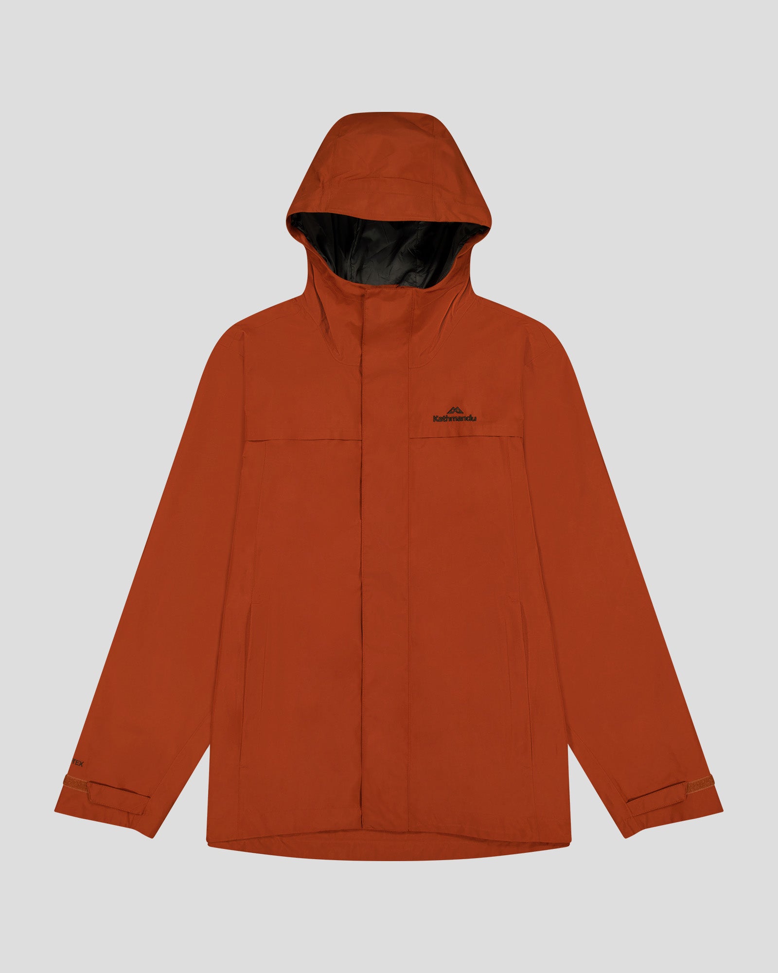 Men's Bealey 2L GORE-TEX® Waterproof Rain Jacket - Windproof Outdoor Shell with Adjustable Hood (Redwood) for Hiking, Camping & Travel