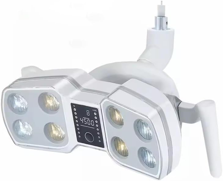 15W 8 LED Shadowless Dental Operatory Light with Dual Color Temperature & Adjustable Brightness - Perfect for Dental Implant Procedures, Oral Surgery and Clinical Examinations (KY-P126, 26mm)