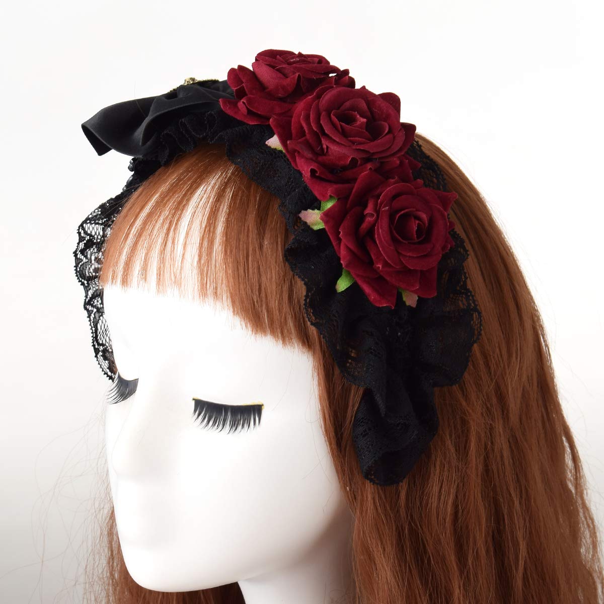 Steampunk Headband with Vintage Gears & Rose - Gothic Halloween Headpiece for Women - Perfect for Cosplay, Costume Parties & Themed Events