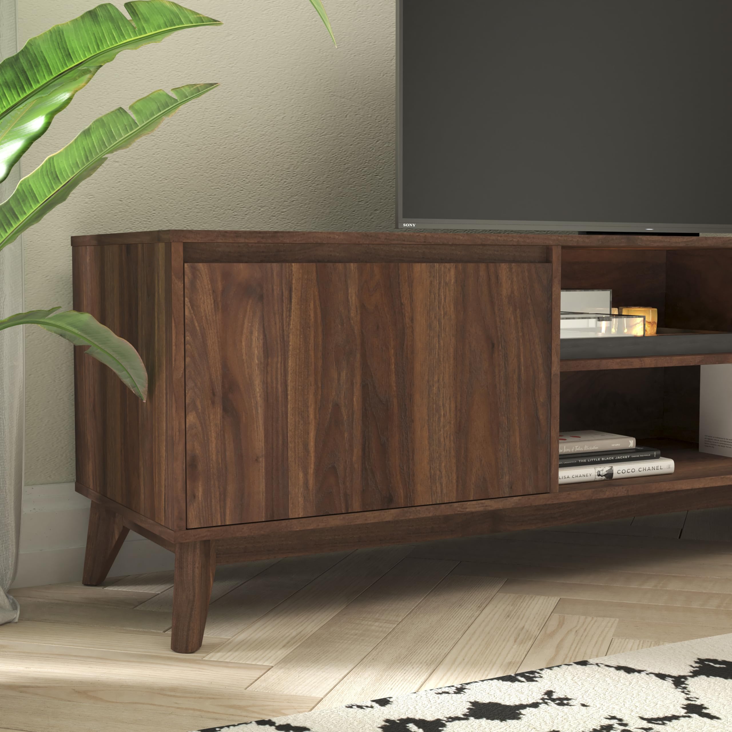 Mid-Century Modern TV Stand for 65+ Inch TVs - 70