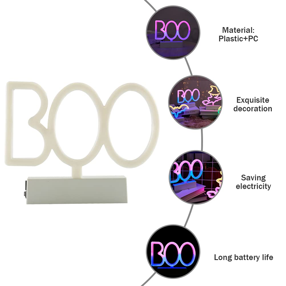 Uonlytech Halloween Neon Sign - LED Night Light for Bedside, Table, or Festival Decor - Perfect for Halloween Parties, Room Lighting & Home Decoration