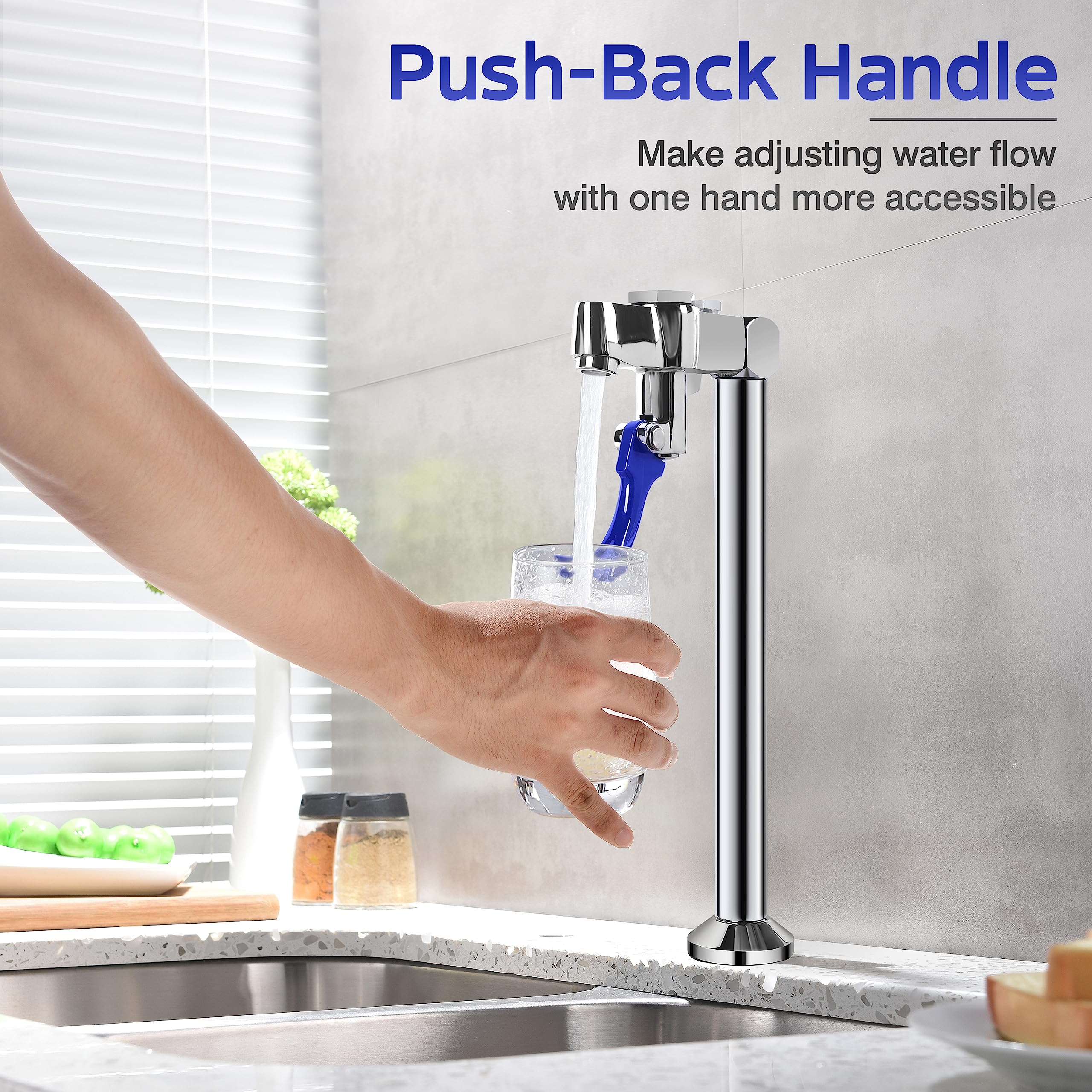Premium 9-Inch Stainless Steel Glass Filler Faucet - G1/2
