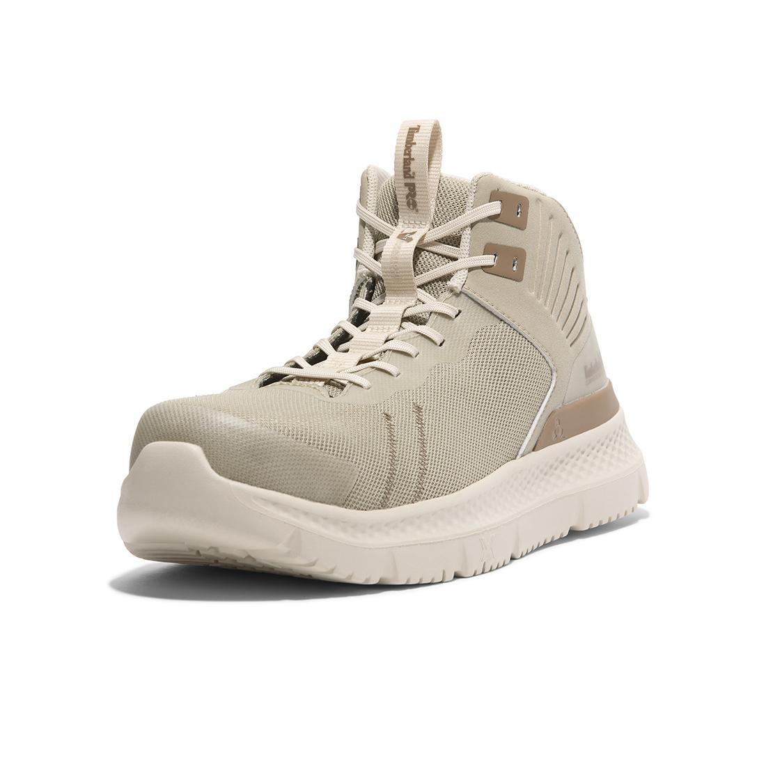 Setra Mid Composite Toe Work Boots for Men - Light Brown Safety Shoes for Construction, Warehouse & Outdoor Work - ASTM F2413-18 Certified