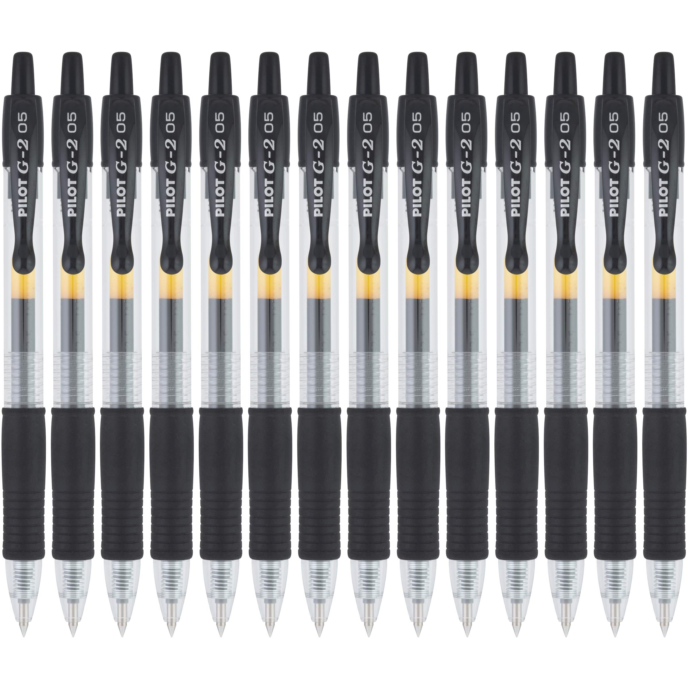 Pilot G2 Premium Gel Roller Pens - 0.5mm Extra Fine Point Black Ink (14-Pack) - Perfect for Office Work, Note Taking & School Supplies