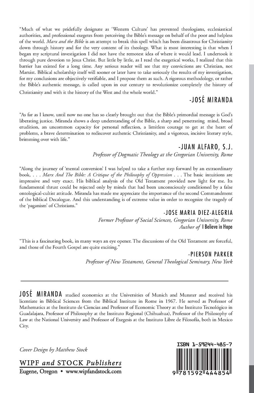 Marx and the Bible: A Critique of the Philosophy of Oppression - Exploring Social Justice & Religious Thought | Perfect for Academic Studies & Political Philosophy Discussions
