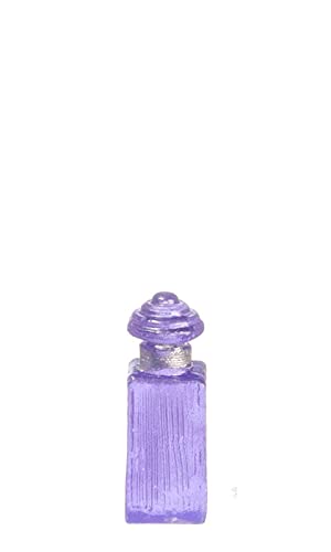 Purple Miniature Bottle for Dollhouse - DIY Craft Decor