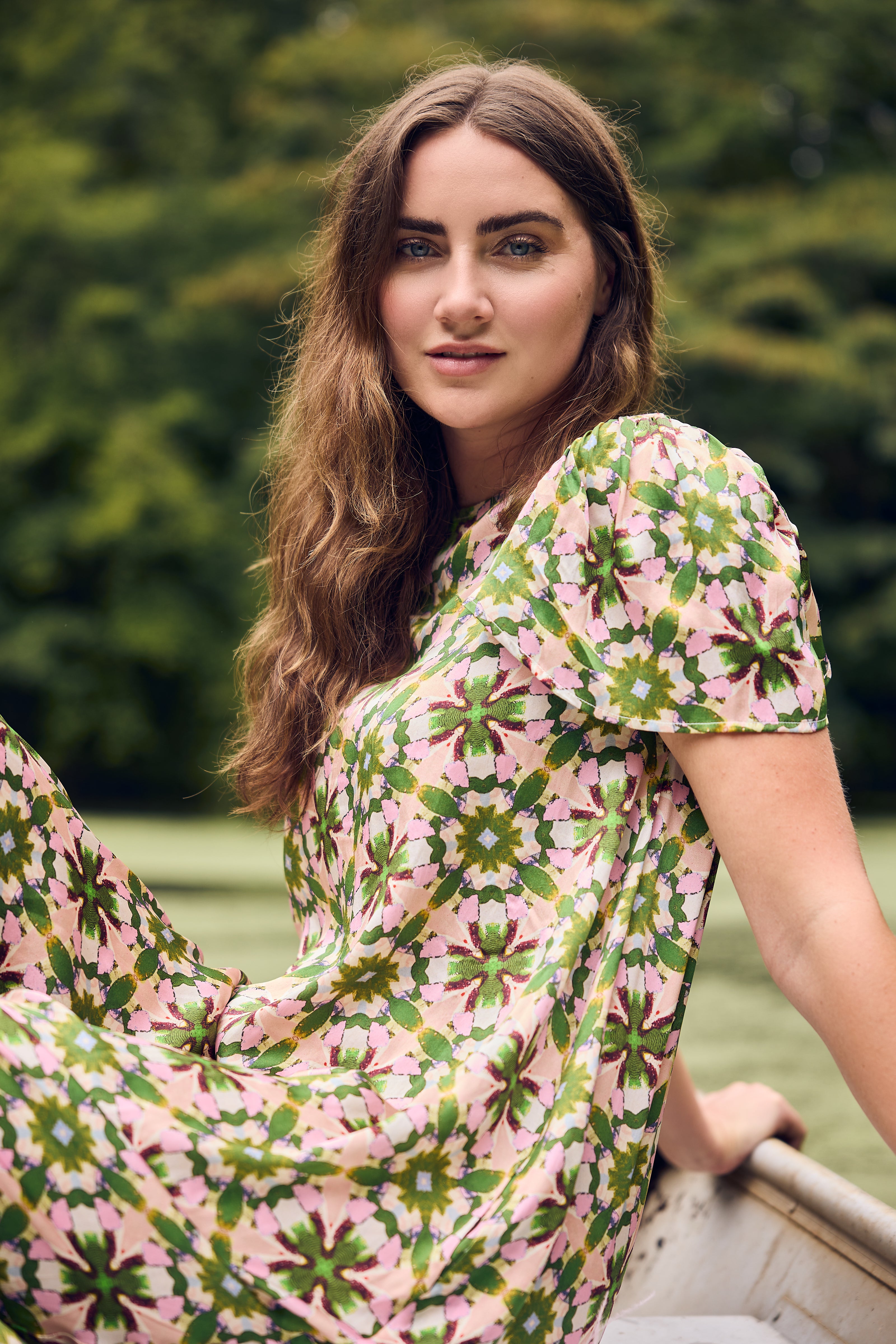 Georgia Dress Sugarplum - Elegant Floral Summer Dress for Women | Perfect for Weddings, Parties & Casual Outings
