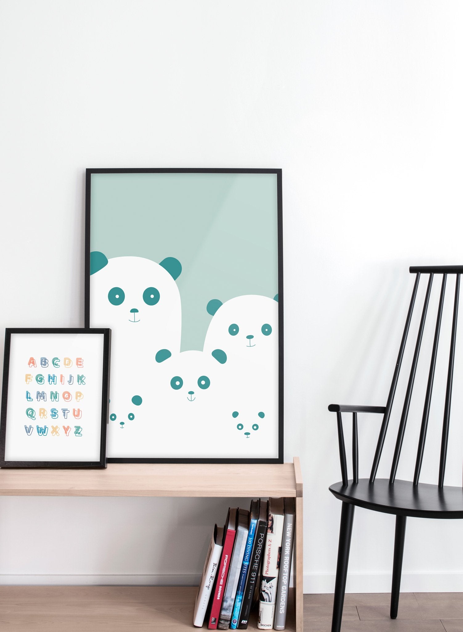 Panda Family Poster - Cute Panda Art Print for Nursery, Kids Room & Home Decor - Perfect for Animal Lovers & Wildlife Theme