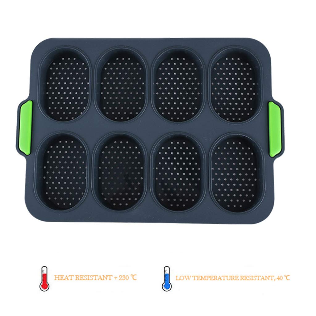 Non-Stick Silicone Baking Pan Set for Muffins & Baguettes - Oven, Microwave & Dishwasher Safe - Perfect for Home Baking, Party Treats & Holiday Cooking