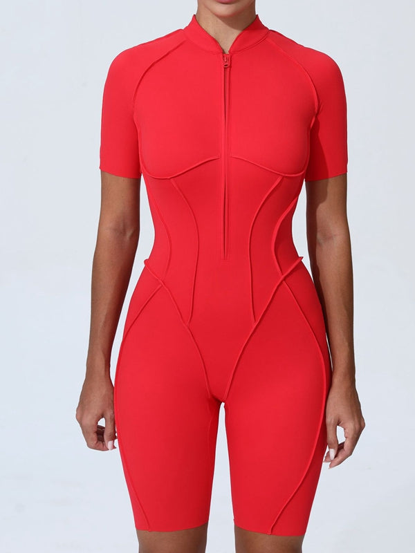 ZASUWA Women's Sexy Zipper Booty Romper Jumpsuit - Clubwear, Night Out, Party Outfit, Bodysuit for Women