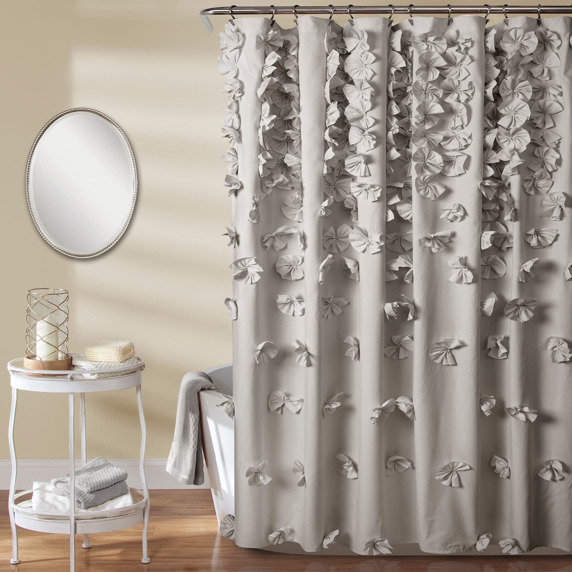 Riley Waterproof Shower Curtain - Elegant Bathroom Decor for Modern Homes | Perfect for Bathrooms, Dorms & Apartments