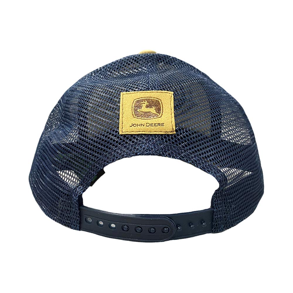 John Deere Twill Mesh Back Cap - Navy Blue Adjustable Baseball Hat for Men & Women - Perfect for Outdoor Activities, Sports, and Casual Wear