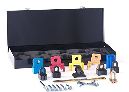 Schwaben PTK-19PCS Flywheel Lock Down Tool Kit (19 Piece) - Professional Automotive Repair Tools for Engine Maintenance & Transmission Service - Perfect for Mechanics & DIY Enthusiasts