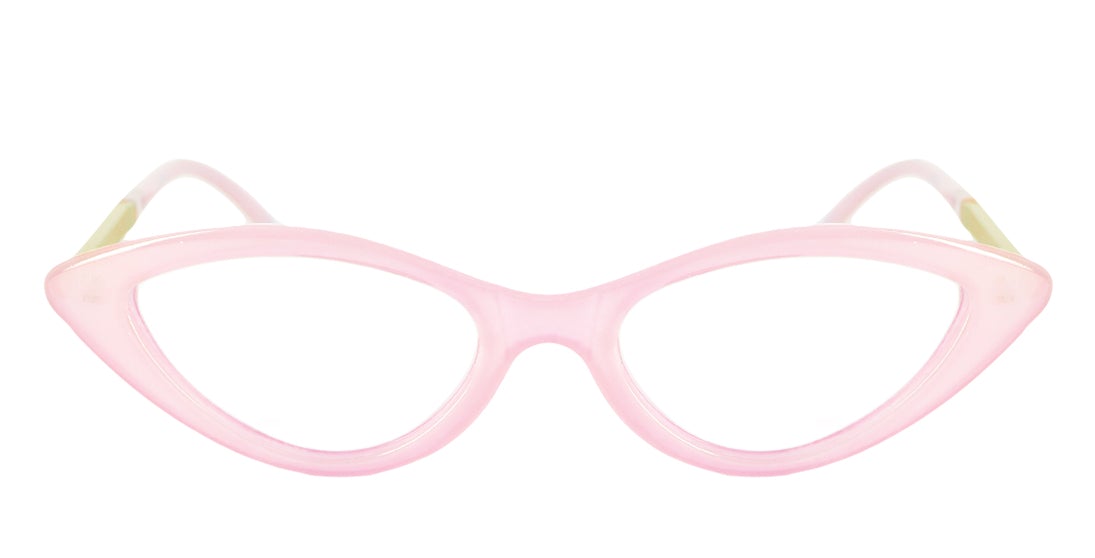 Pastel Cateye Sunglasses for Women - Plastic & Metal Frame ML1511R - Trendy Retro Style for Beach, Driving & Outdoor Fashion