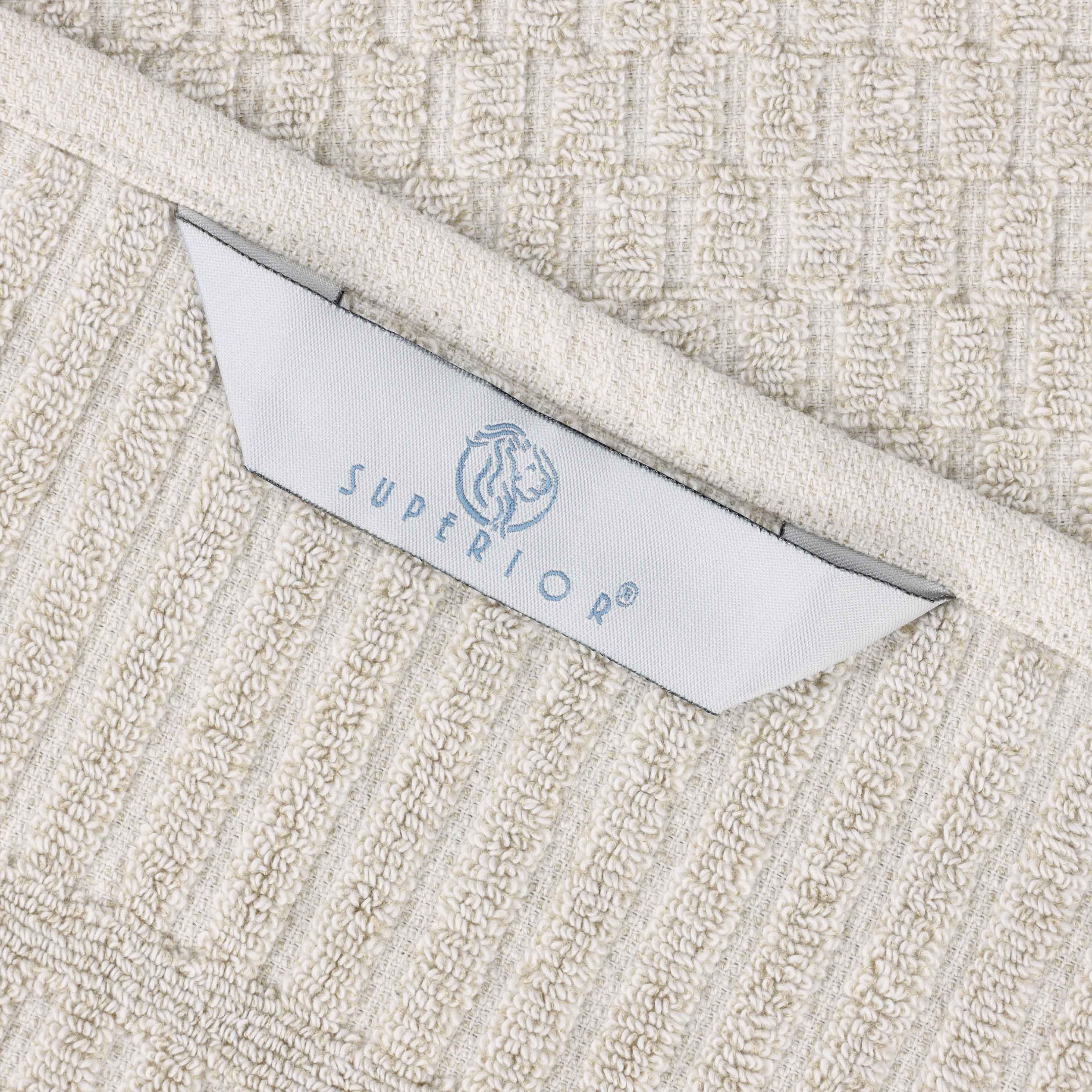 Premium Juno Cotton Blend Medium Weight Checkered Border Bath Towels - Ultra Absorbent & Soft, Set of 2 - Perfect for Spa, Bathroom & Luxury Home Use