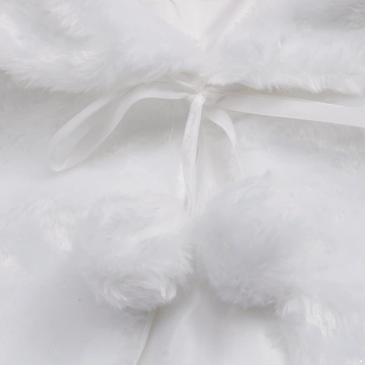 Lorilida Baby Girls Faux Fur Bolero Jacket - Princess Bridesmaid Long Sleeve Cardigan for Wedding Party Dresses - Perfect for Special Occasions, Photo Shoots & Formal Events