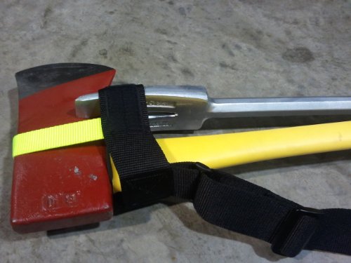 Firefighter Axe Halligan Tool Irons Carrier Sling - Heavy Duty Rescue Gear for Emergency Responders (Tools Not Included) - Perfect for Firefighting, Rescue Operations & Tactical Training