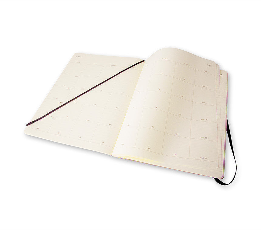 Premium Moleskine Monthly Planner 2024 - 12 Month Soft Cover Notebook for Work, School & Personal Organization | Perfect for Journaling, Scheduling & Productivity Tracking