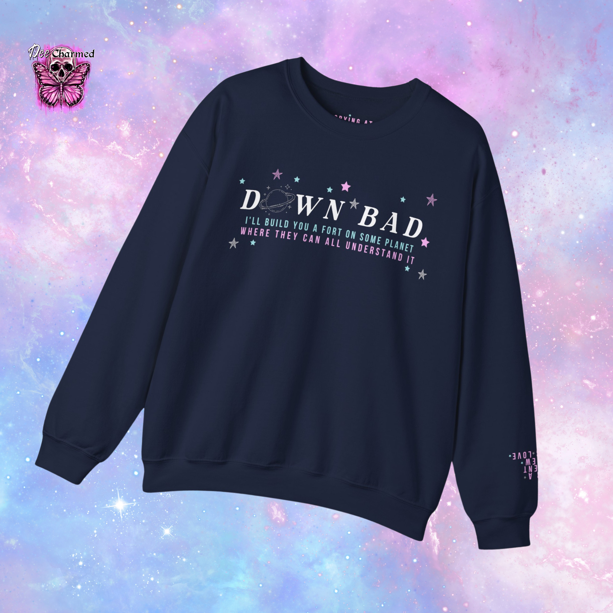 Down Bad Crewneck Sweatshirt - Trendy Oversized Pullover for Men & Women | Perfect for Casual Wear, Street Style & Loungewear