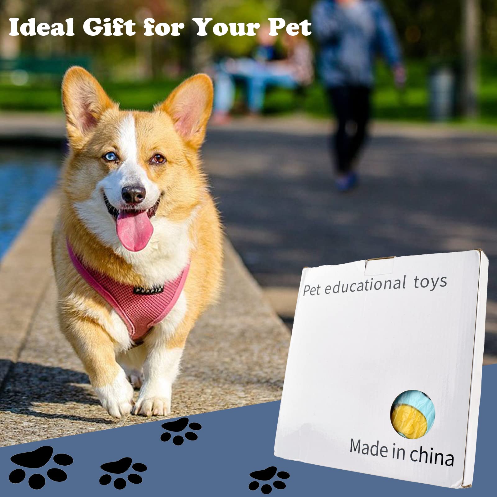 Interactive Dog Puzzle Toys for Smart Dogs - Treat Dispensing Mental Stimulation Feeder for Dogs & Cats - Enrichment Activity Toy to Prevent Boredom (Flower Shape) - Perfect for Indoor Play, Training & Anxiety Relief