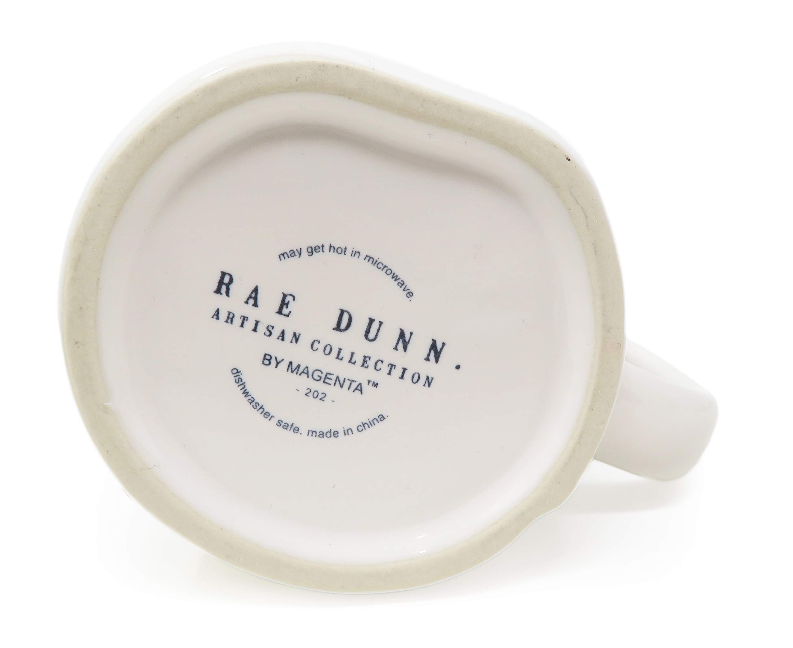 Rae Dunn XOXO Ceramic Coffee Mug - Magenta Pink & Red Watercolor Hearts Design with Red Interior (2020 Limited Edition) - Perfect for Valentine's Day Gifts, Coffee Lovers & Collectible Ceramics