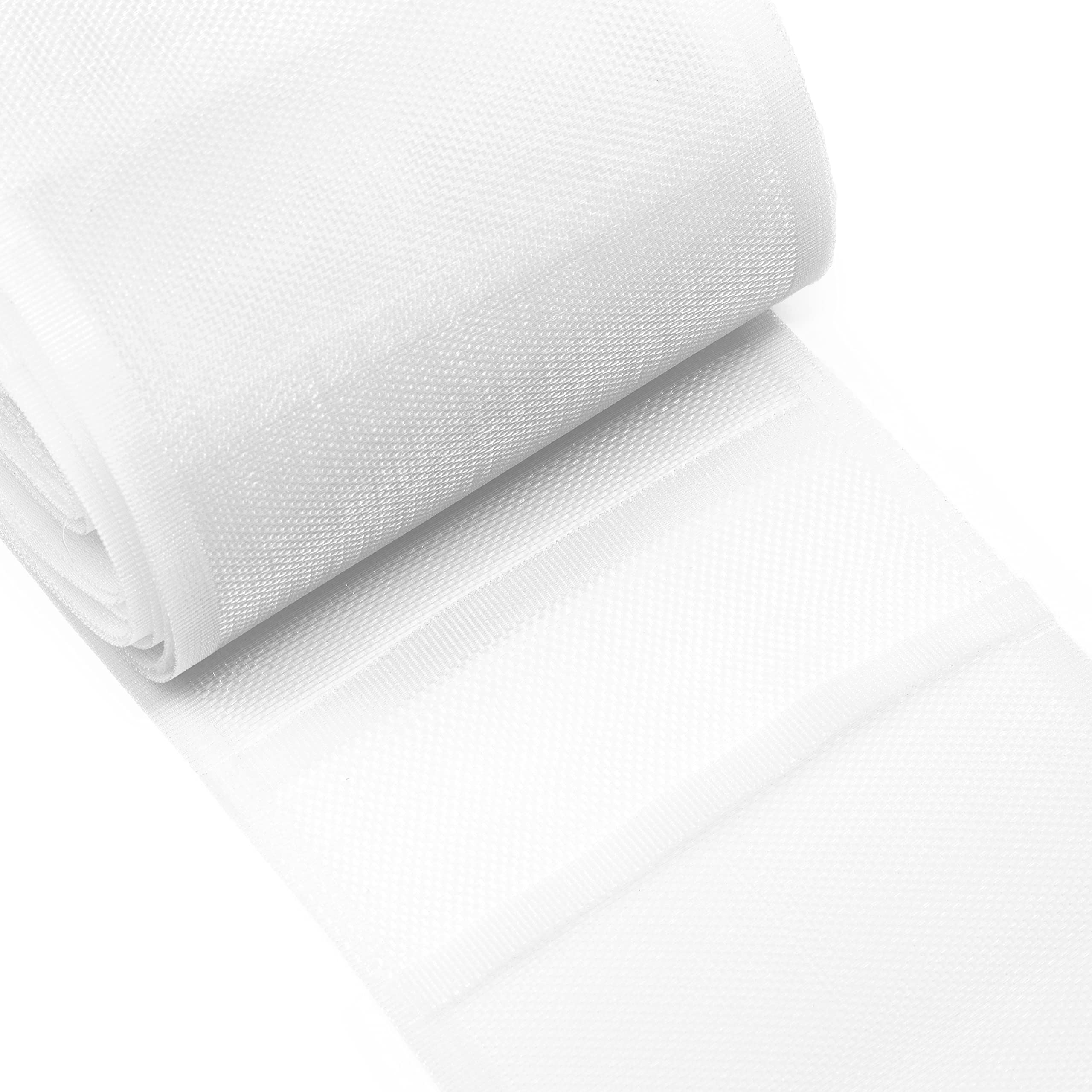 Dritz Home Woven Rod Loop Tape - 4 Inch x 30 Yards White Curtain Hanging Tape for DIY Window Treatments & Home Decor Projects
