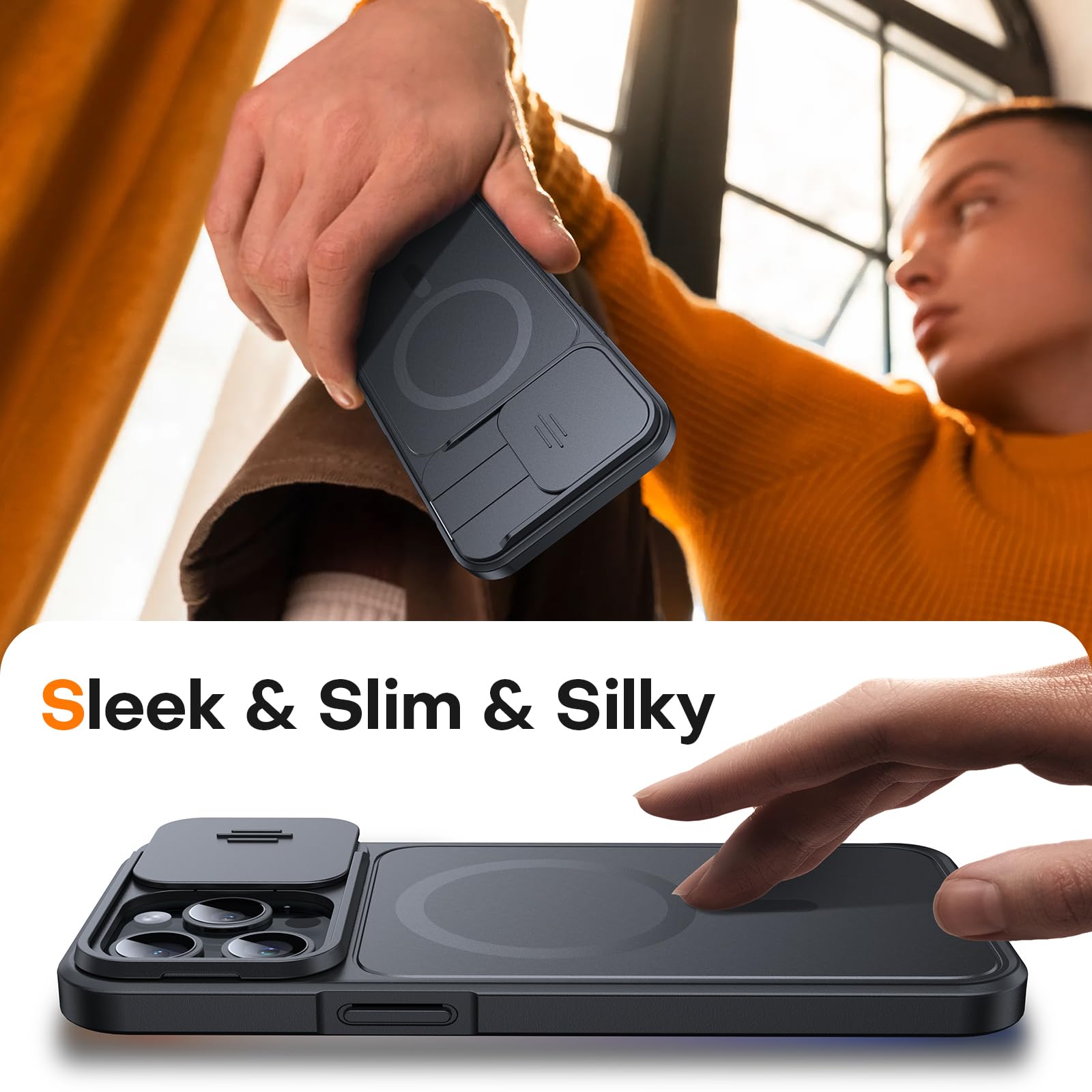 LK Heavy Duty Magnetic Phone Case for iPhone 15 Pro (6.1