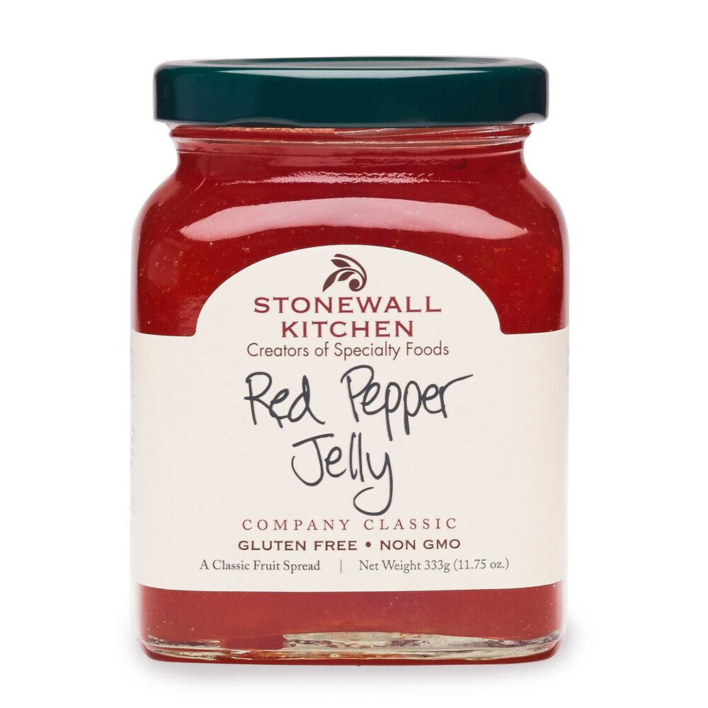 Premium Red Pepper Jelly - Sweet & Spicy Gourmet Glaze (12oz Jar) - Perfect for Cheese Boards, Crackers, Glazing Meats & Holiday Gifts